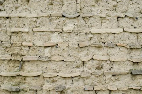 Clay wall background Stock Photos