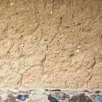 Clay wall Foto stock
