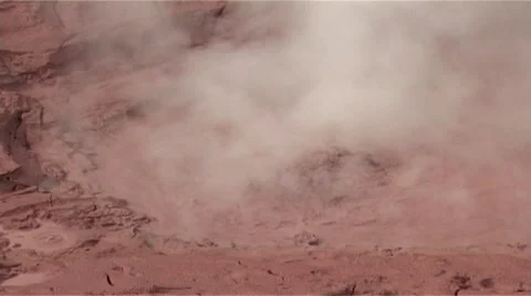 Clayey geyser Stock Footage 8760334