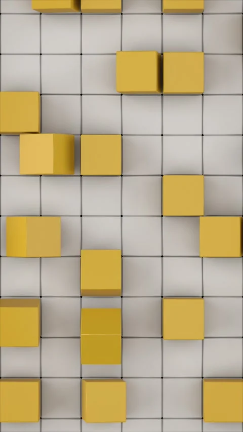 Clean 3D Cubes Vertical Background Stock Footage 284321607
