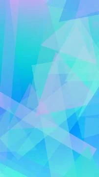 A clean abstract arrangement of polygon triangles in aqua and soft purple c.. Stockillustratie