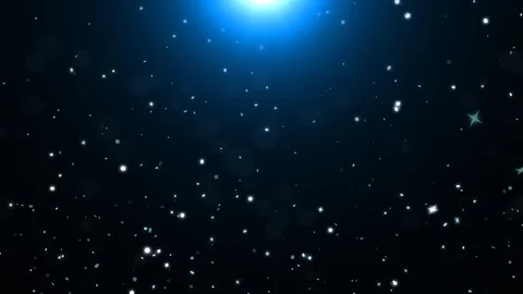 Clean Abstract Blue Particles. Glitter Waving Dust Background Loop. Stock Footage 121175164