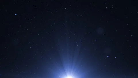 Clean Abstract Blue Particles. Glitter Waving Dust Background Loop. Stock Footage 121206437