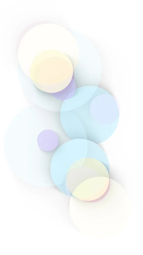 Clean abstract bubble layout with gentle pastel circles, white copy space, soft Stock Footage 334126446