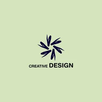Clean Abstract Creative Logo Vector Design eps10 Stock Illustration