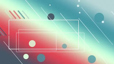 Clean abstract design with multiple thin outlined rectangles, diagonal moti.. Illustrazione stock