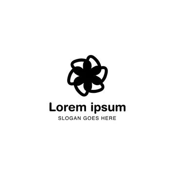 Clean Abstract Logo Design Isolated on White EPS10 Stock Illustration