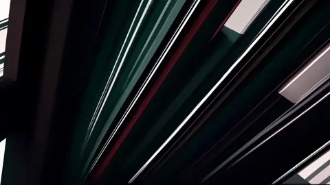 Clean Abstract Morphing 3D Lines Stock Footage 277648610