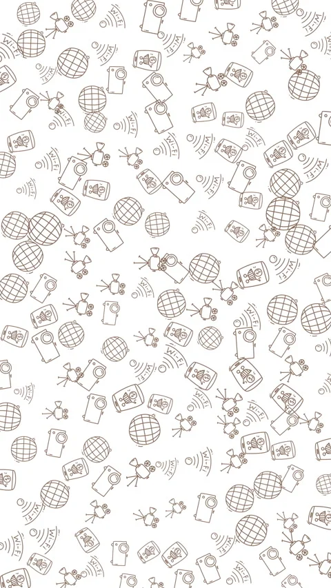 Clean abstract subtle dotted geometric shapes pattern loop background video Stock Footage 336836203