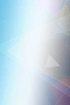 A clean abstract tech backdrop featuring translucent triangle shapes and co.. Illustrazione stock