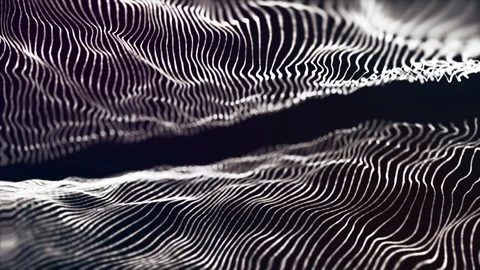Clean abstract white particles. Glitter waving dust background loop. Video stock 126888749