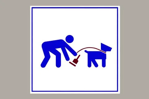 Clean up after your dog Stock Illustration