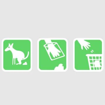Clean after your dog Stock Illustration