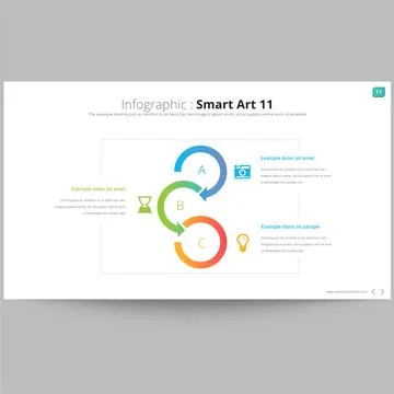 Clean and Creative Infographic Template for Business Use Stock Illustration