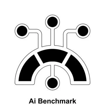 Clean and editable Ai benchmark icon design. Stock Illustration