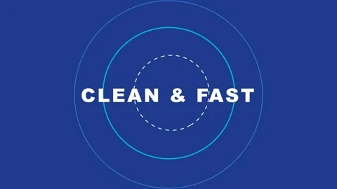 Clean and fast service logo design. Stock Footage 334658944