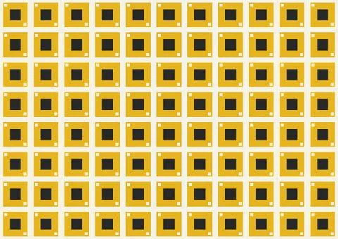 Clean and iconic seamless pattern defined by a structured grid Stock Illustration