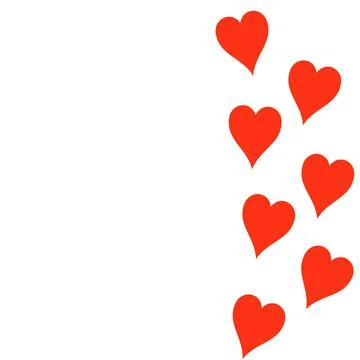 Clean and loving heart background. very suitable for design Stock Illustration