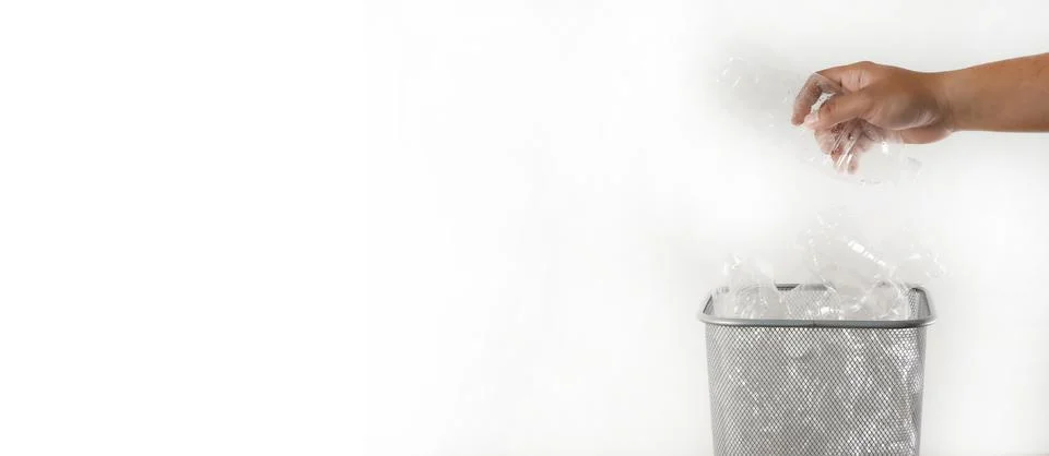 Clean and picking up the garbage plastic Stock Photos