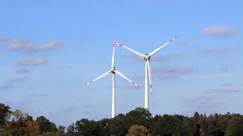 Clean and renewable energy, blue sky, background Stock Footage 226920565
