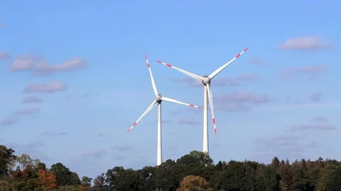 Clean and renewable energy, blue sky, background Stock Footage 231045681