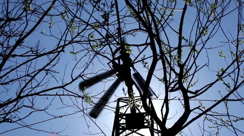 Clean and Renewable Energy, Wind Power, Turbine, Windmill, Energy Production Stock Footage 4487022