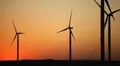 Clean and Renewable Energy, Wind Power, Turbine, Windmill, Sunset, Sun Set HD Footage