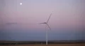 Clean and Renewable Energy, Wind Power, Turbine, Windmill, Moonrise, Moon Rise HD Footage