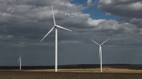 Clean and Renewable Energy, Wind Power, Turbine, Windmill, Energy Production Stock Footage 8653833