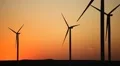 Clean and Renewable Energy, Wind Power, Turbine, Windmill, Sunset, Sun Set HD Footage