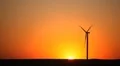 Clean and Renewable Energy, Wind Power, Turbine, Windmill, Sunset, Sun Set HD Footage