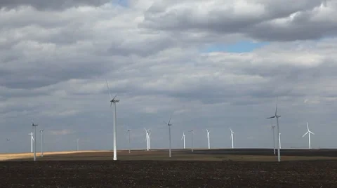 Clean and Renewable Energy, Wind Power, Turbine, Windmill, Energy Production Stock Footage