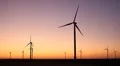 Clean and Renewable Energy, Wind Power, Turbine, Windmill, Sunset, Sun Set HD Footage