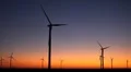 Clean and Renewable Energy, Wind Power, Turbine, Windmill, Sunset, Sun Set HD Footage