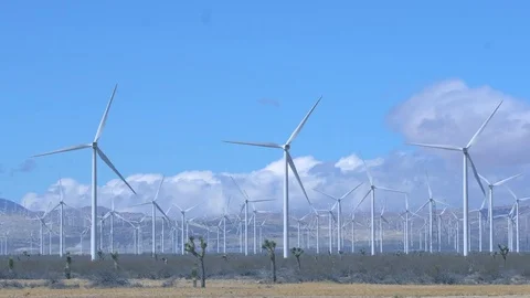 Clean And Renewable Energy, Wind Power, Turbine, Windmill, Energy Production Stock Footage 84588719
