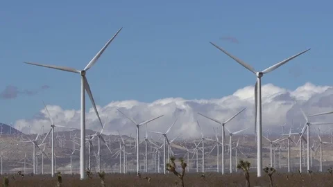 Clean And Renewable Energy, Wind Power, Turbine, Windmill, Energy Production Stock Footage 84588731