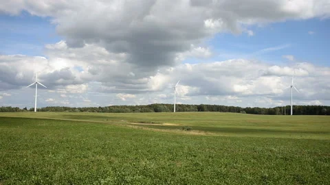 Clean And Renewable Energy, Wind Power, Turbine, Windmill Video stock 100087889