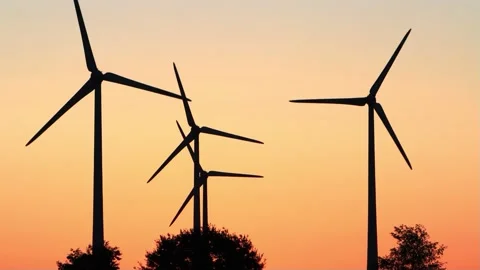 Clean And Renewable Energy, Wind Power, Turbine, Windmill Stock Footage 231054473