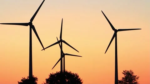 Clean And Renewable Energy, Wind Power, Turbine, Windmill Stock Footage 246298408