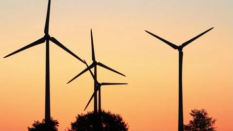 Clean And Renewable Energy, Wind Power, Turbine, Windmill Stock Footage 246298621
