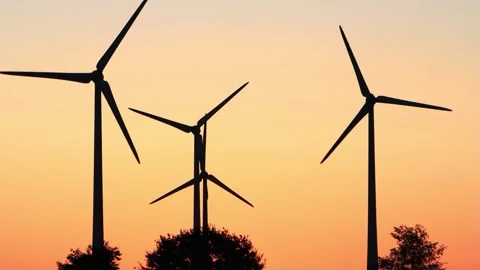 Clean And Renewable Energy, Wind Power, Turbine, Windmill Stock Footage 247487774