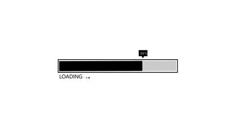 Clean and Simple Loading Progress Bar Animation Vídeos de archivo 310207112