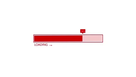 Clean and Simple Loading Progress Bar Animation Video stock 310207145