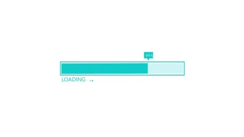 Clean and Simple Loading Progress Bar Animation Stock Footage 310207224
