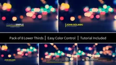 Clean and Simple Lower Third Pack Stock After Effects