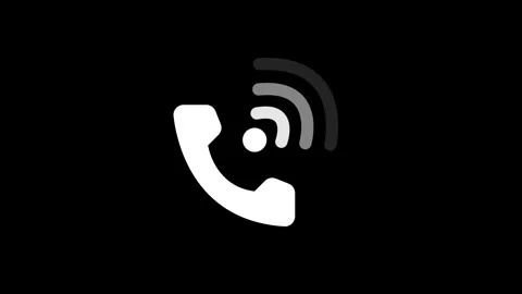 Clean and Simple Phone Calling Icon Animation, Minimalist Phone Icon with S.. Vidéo 311727020