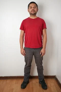 Clean and Simple Portrait of a Determined Man 스톡 사진