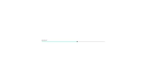 Clean and simple slider bar animation with timecode display for presentatio.. Video stock 318727838