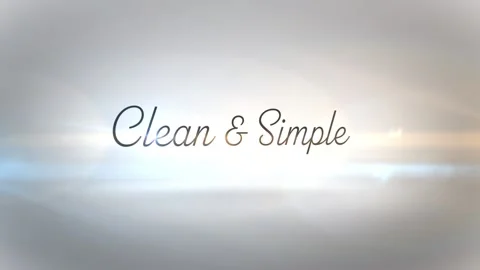 Clean And Simple Title 스톡 After Effects