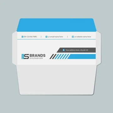 Clean and stylish envelope template イラスト素材